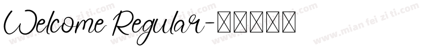Welcome Regular字体转换